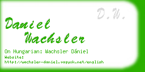 daniel wachsler business card